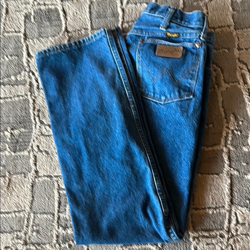 Wrangler Blue Straight Jeans Classic Denim 32/34